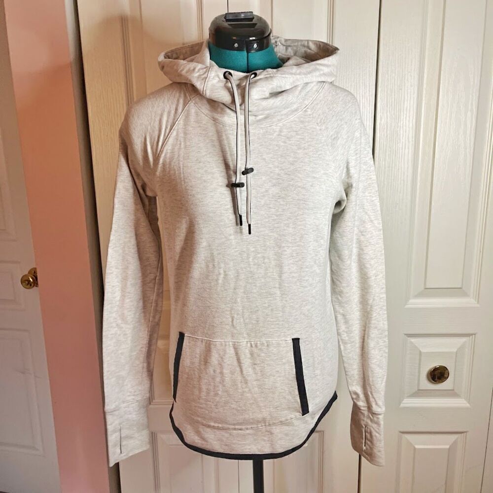 Athleta Sentry Cowlneck Stretch Hoodie Athletic Pullover Sweatshirt Jacket